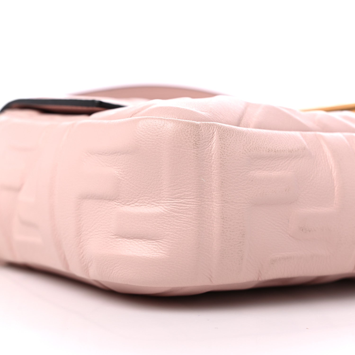 Fendi Nappa FF 1974 Embossed Baguette Rosa Quarzo 7 of 8