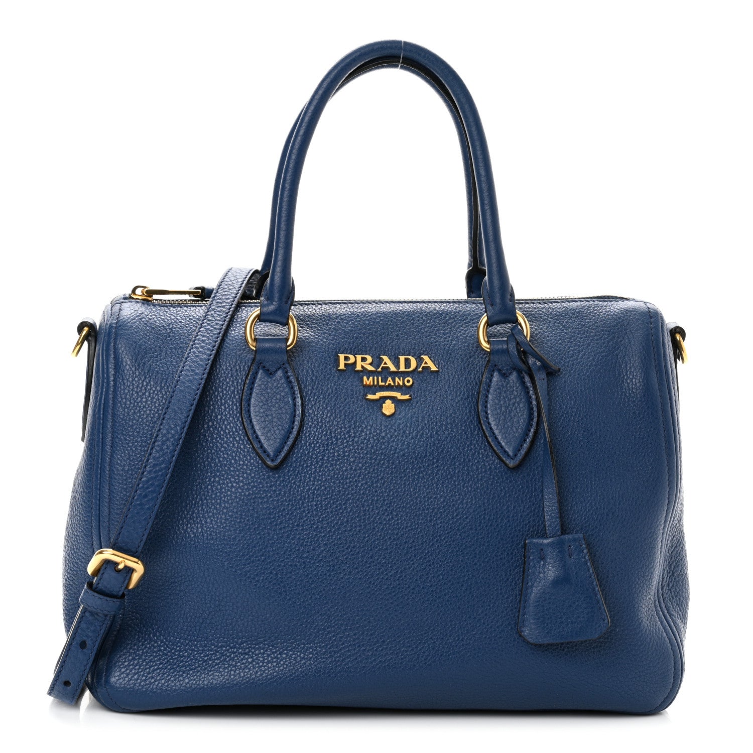 Prada Vitello Phenix Bauletto Bluette 1 of 12