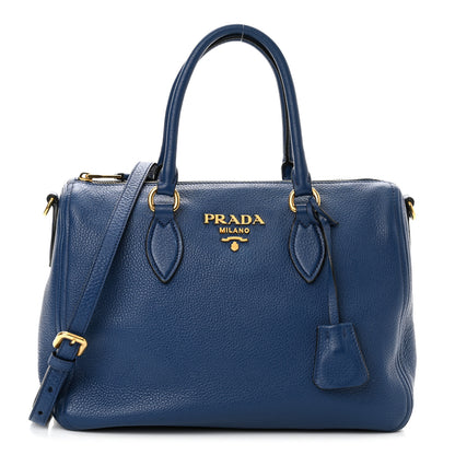 Prada Vitello Phenix Bauletto Bluette 1 of 12