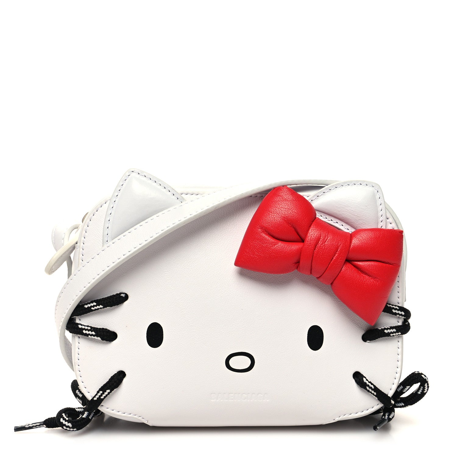 Balenciaga Calfskin Hello Kitty Camera Bag XS Optic White 2 of 10