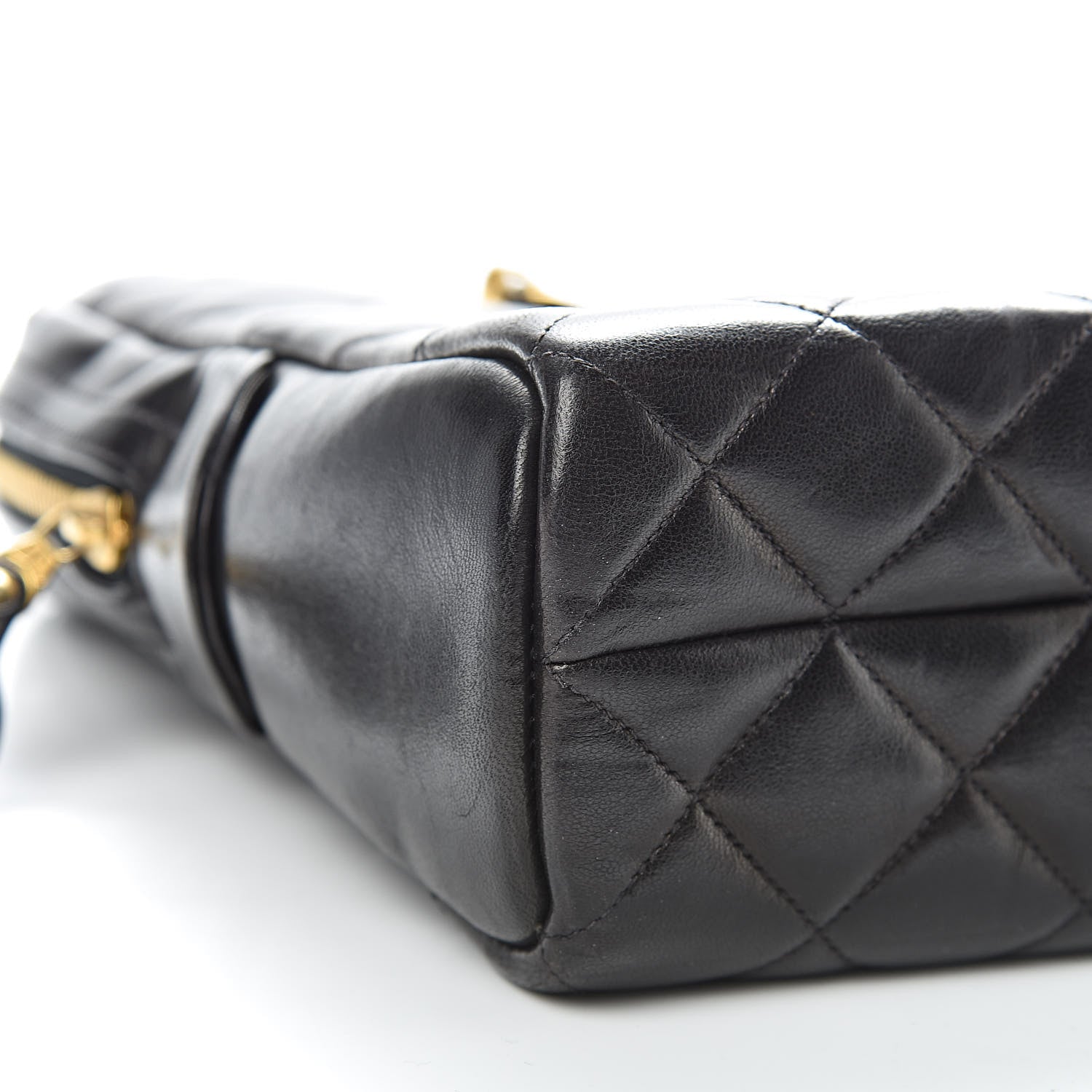 Chanel Lambskin Quilted Shoulder Bag Black 8 of 12
