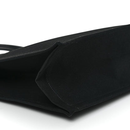 Saint Laurent Linen Calfskin Rive Gauche Tote Black 9 of 11