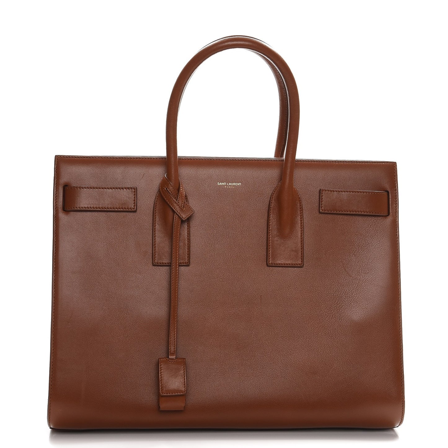 Calfskin Large Sac De Jour Carryall Cognac