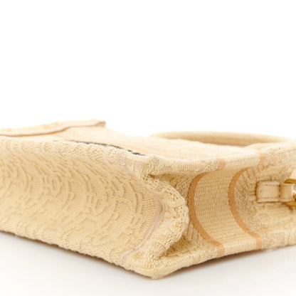 Christian Dior Raffia Oblique Mini Toile De Jouy Book Tote With Strap Beige 9 of 10