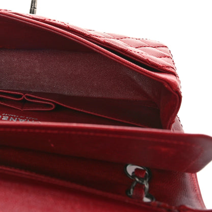 Chanel Caviar Quilted Medium Double Flap Dark Red 5 of 13