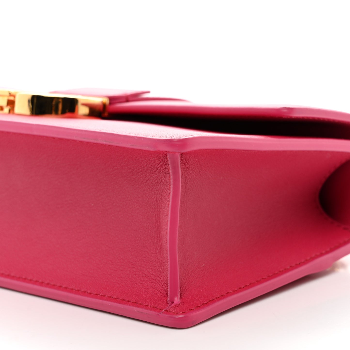 Grained Calfskin 30 Montaigne East West Chain Flap Bag Passion Pink
