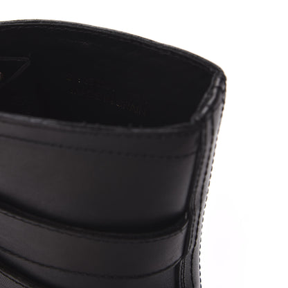 Saint Laurent Smooth Calfskin Studded Strap Rangers Boots 36.5 Black 8 of 8