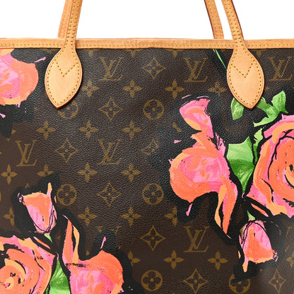 Louis Vuitton Monogram Roses Neverfull MM 7 of 14