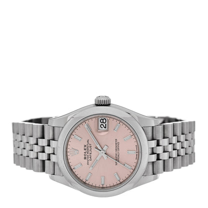 Rolex Stainless Steel 31mm Oyster Perpetual Datejust Watch Pink 278240 2 of 5