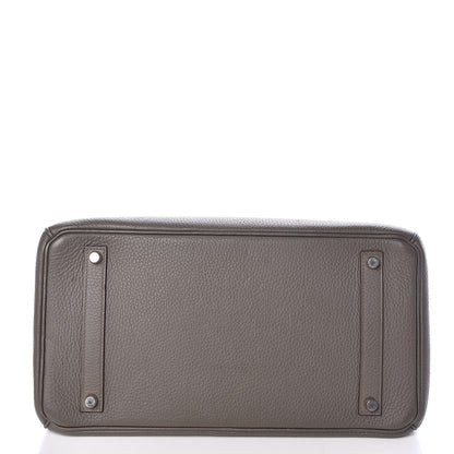 Hermes Taurillon Clemence Birkin 35 Taupe 5 of 33