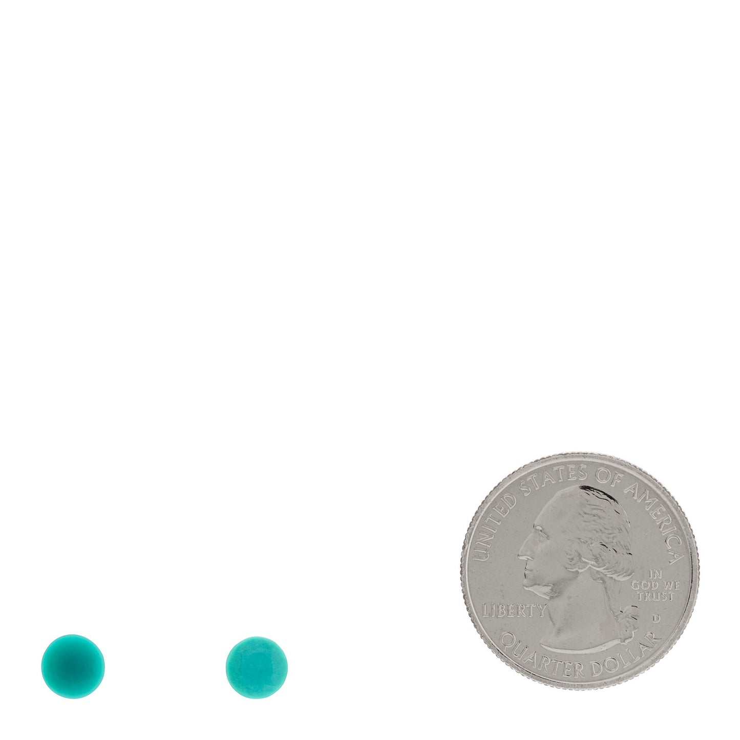 18K Yellow Gold Turquoise Elsa Peretti One Carat Faceted Earrings