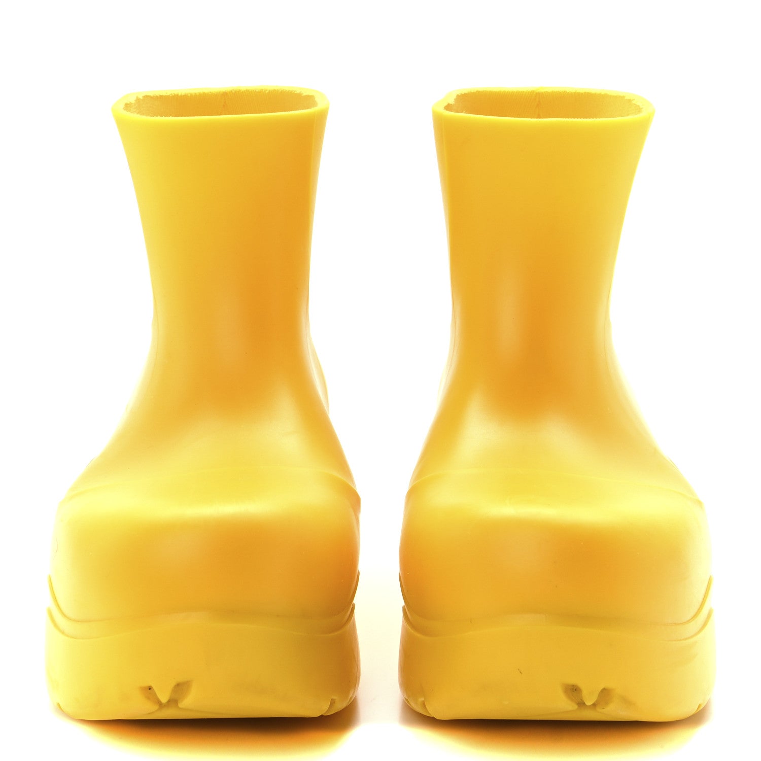 Bottega Veneta Rubber Puddle Ankle Boots 36 Egg Yolk 2 of 7