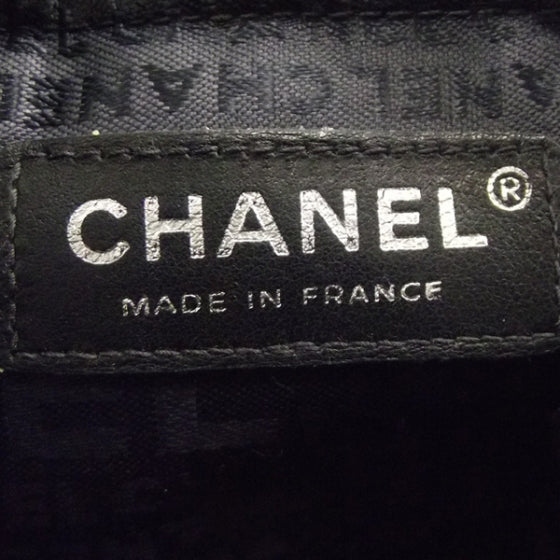 Chanel Canvas Pleated Symbols Pochette Black 8 of 10