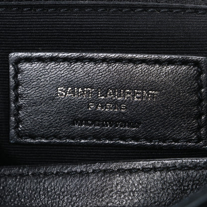Saint Laurent Crocodile Embossed Calfskin Monogram Medium Niki Chain Satchel Algea 6 of 11