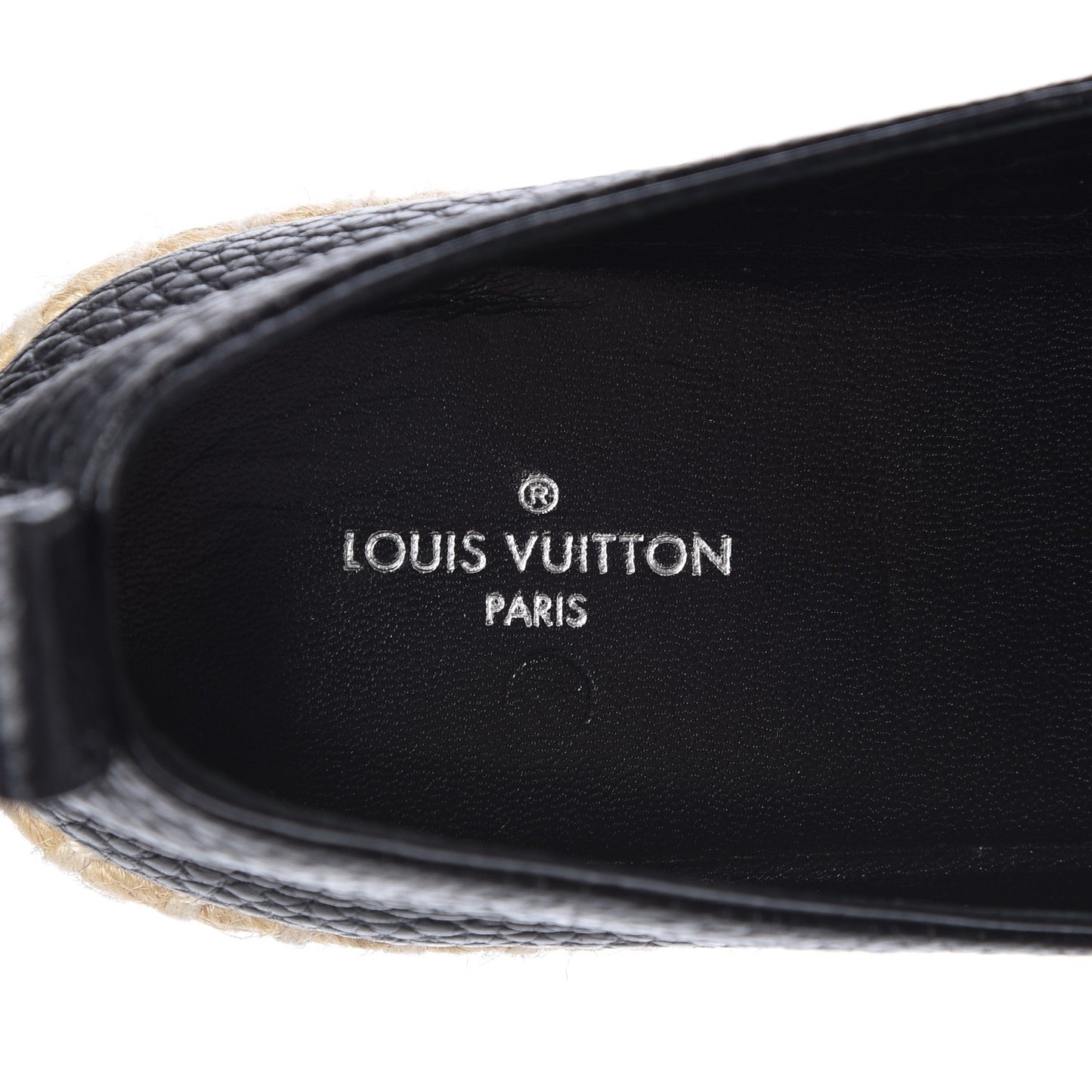 Calfskin Tropical Bloom Espadrille Flat 36 Black