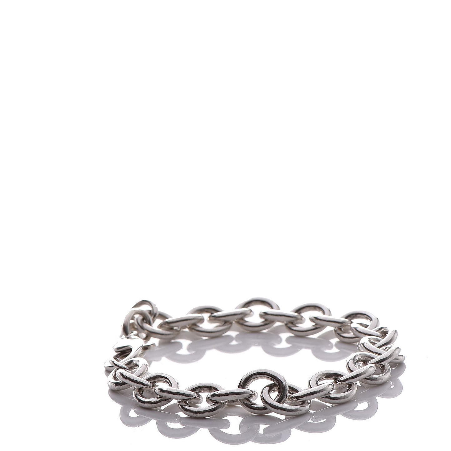 Sterling Silver Heart Tag Charm Bracelet