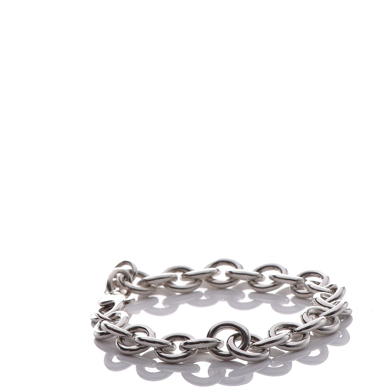 Tiffany Sterling Silver Heart Tag Charm Bracelet 3 of 5