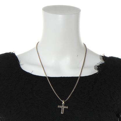 David Yurman Sterling Silver Chevron Cross Necklace 2 of 4