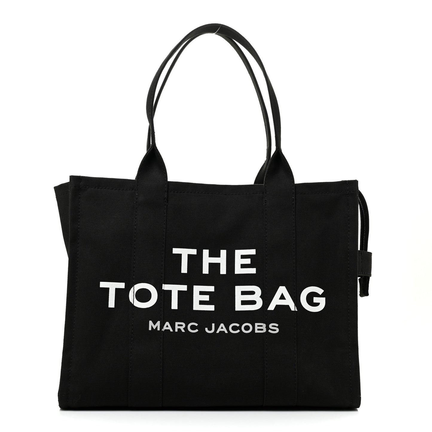 Cotton Canvas Large Tote Bag Black