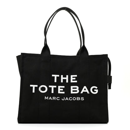 Marc Jacobs Cotton Canvas Large Tote Bag Black 1 of 9