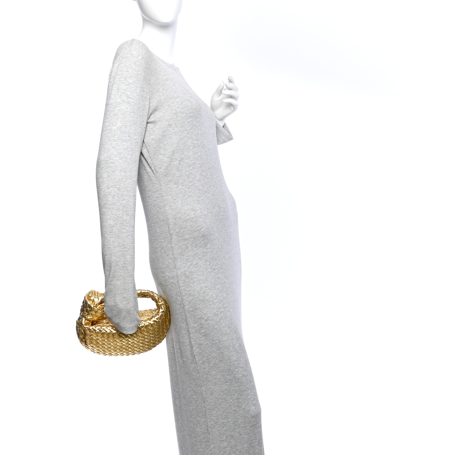 Bottega Veneta Metallic Nappa Intrecciato Mini Jodie Gold 2 of 12