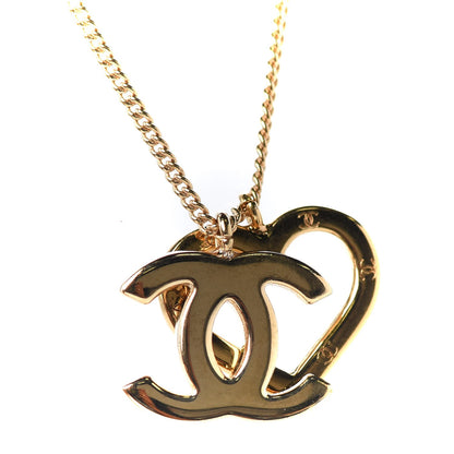 Chanel CC Heart Necklace Gold 5 of 6