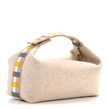 Hermes Wool Small Au Carre Bride-A-Brac Pouch Seigle 3 of 6