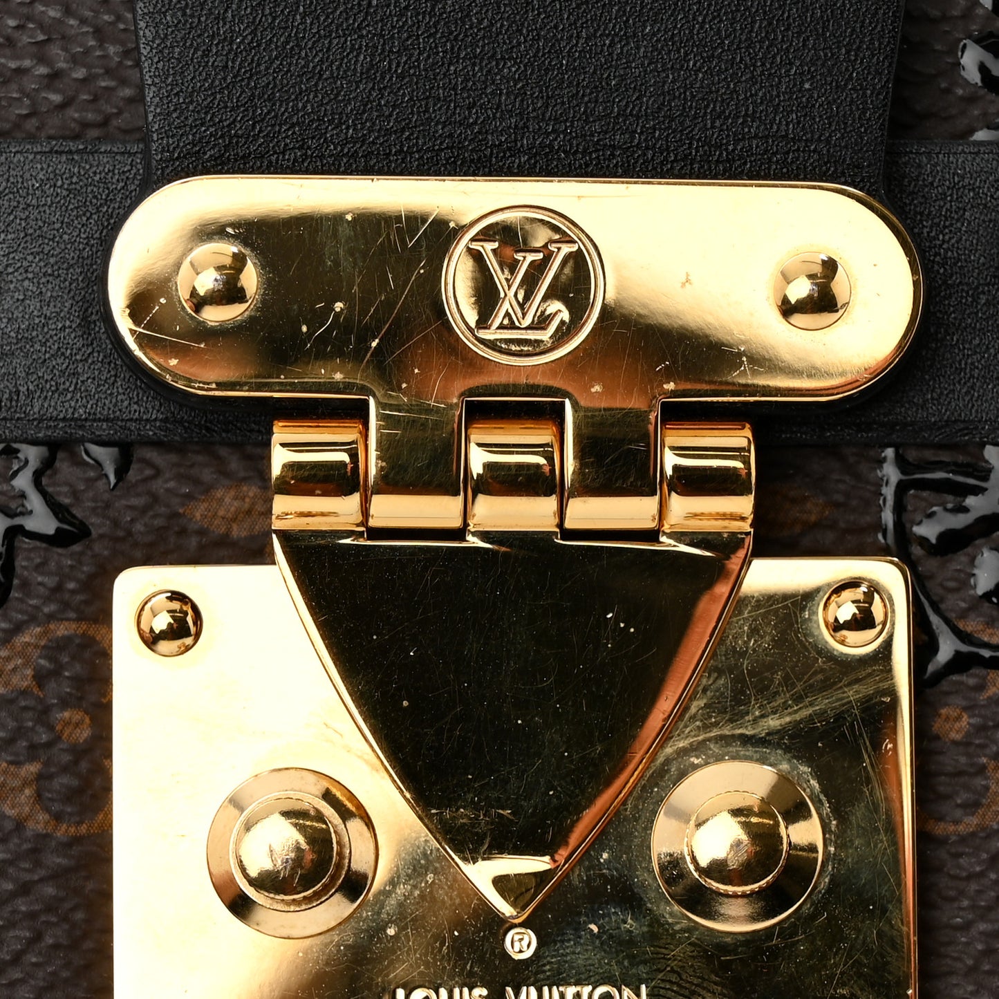 Monogram Blossom Petite Malle Black
