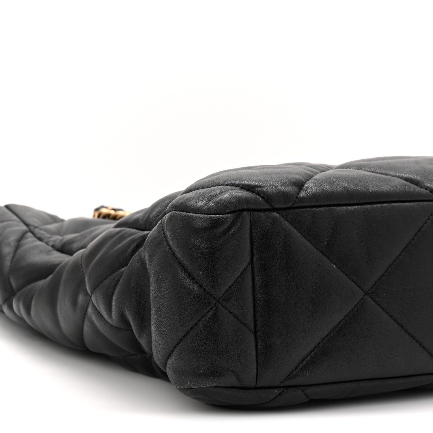 Chanel Lambskin Quilted Chanel 19 Shopping Bag Black 9 of 10