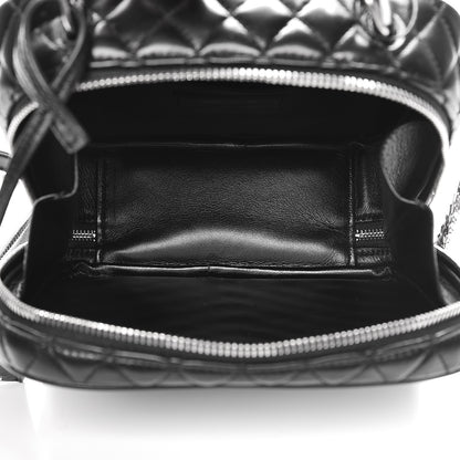Saint Laurent Lambskin Matelasse Chevron Lunchbox Bag Black 5 of 7