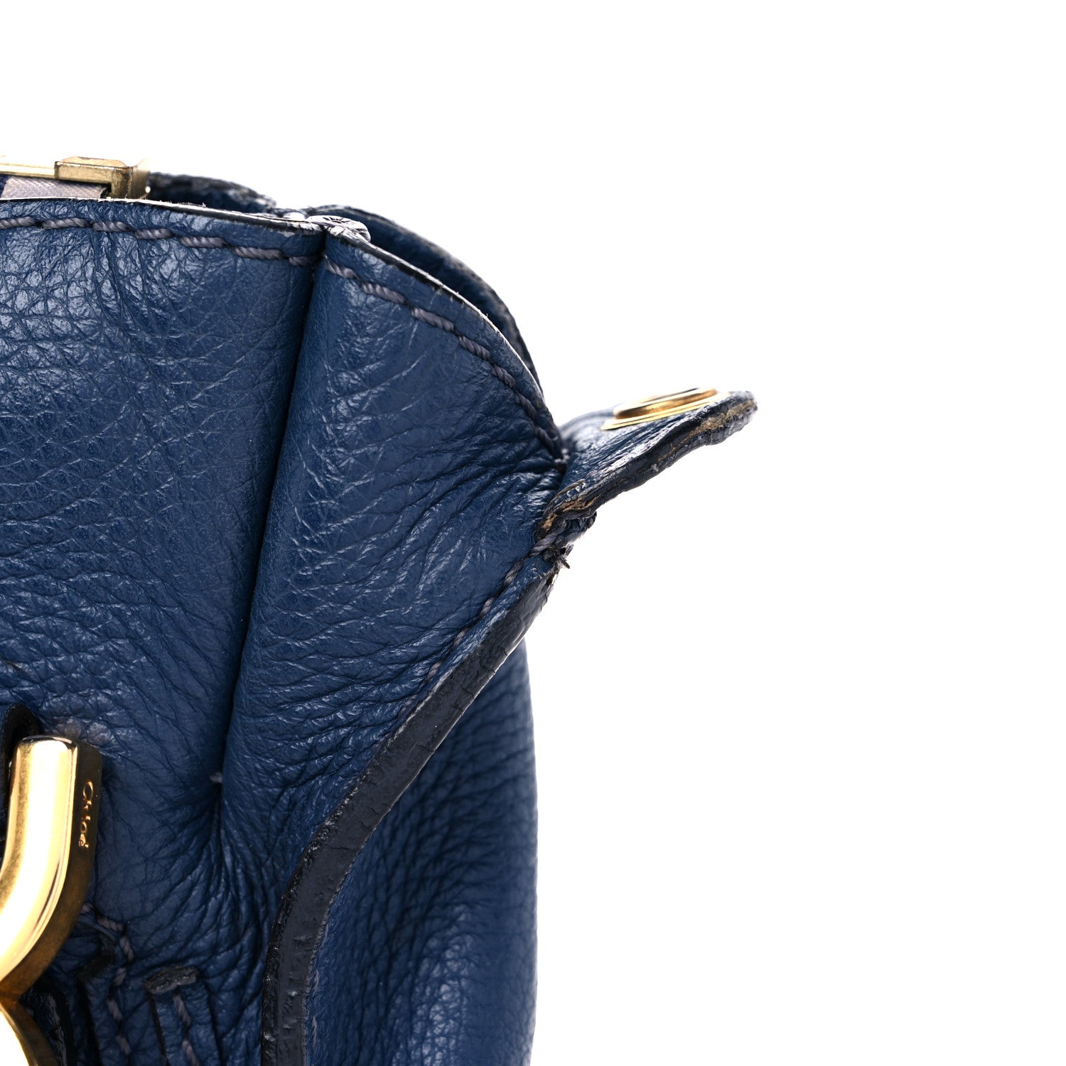 Chloe Calfskin Medium Marcie Satchel Royal Navy 15 of 19