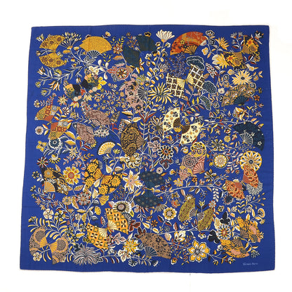 Hermes Cashmere Silk Fleurs et Papillons de Tissus Shawl 140 1 of 6