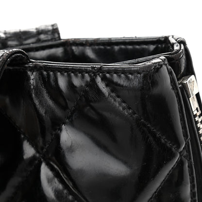 Chanel Patent Quilted Expandable CC Shoping Tote Black 11 of 11