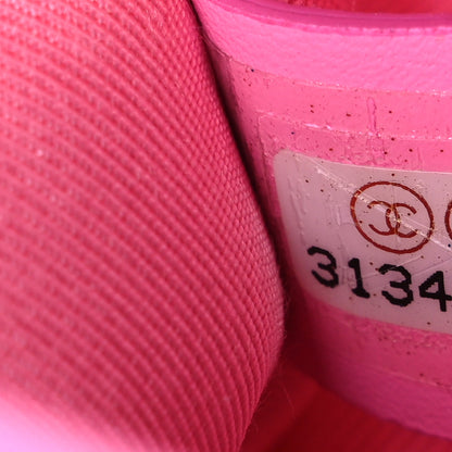 Chanel Denim Quilted Small Messenger Flap Neon Pink 7 of 10