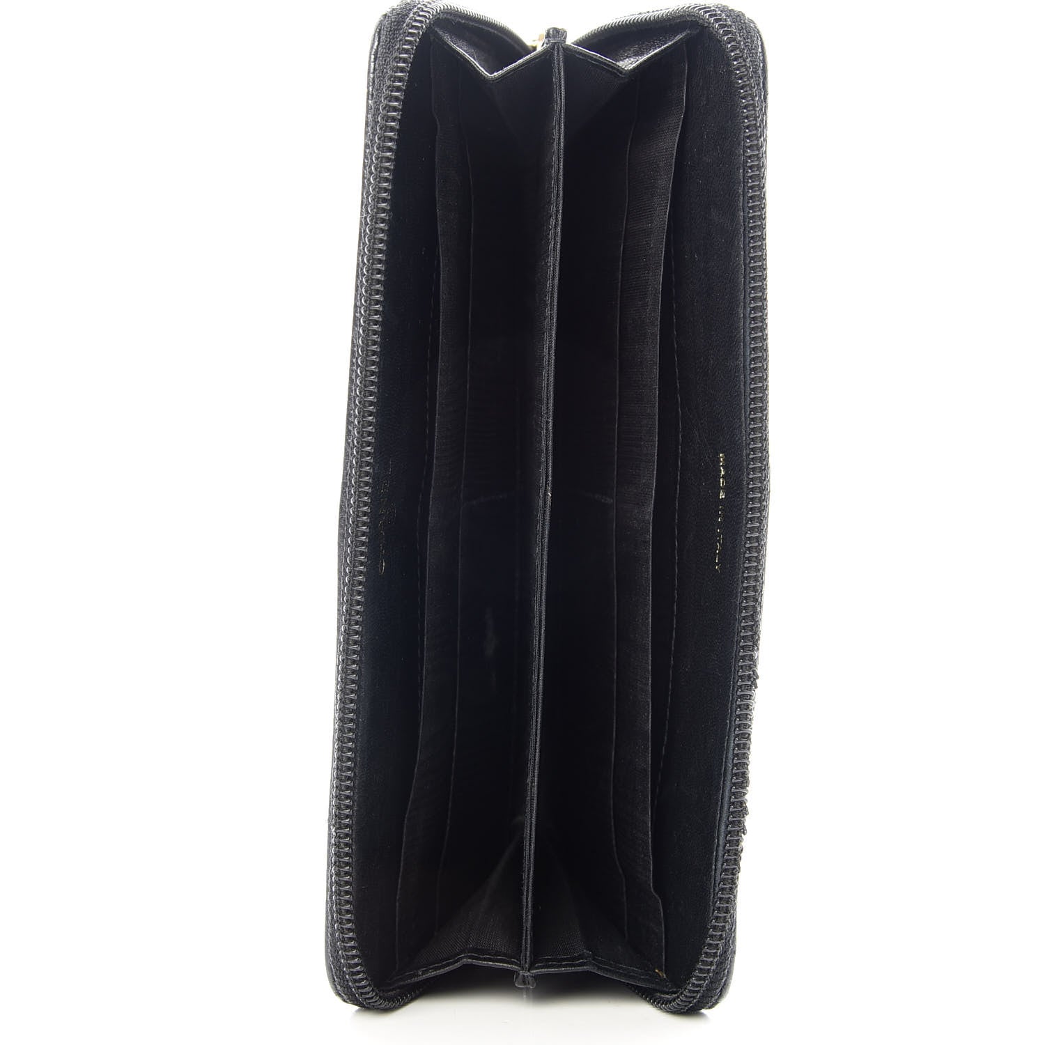 Chanel Caviar Large Timeless CC Zip Around Wallet Black 6 of 9