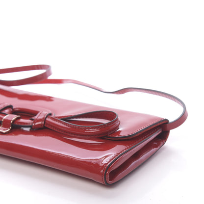 Valentino Garavani Patent Convertible Clutch Red 8 of 9