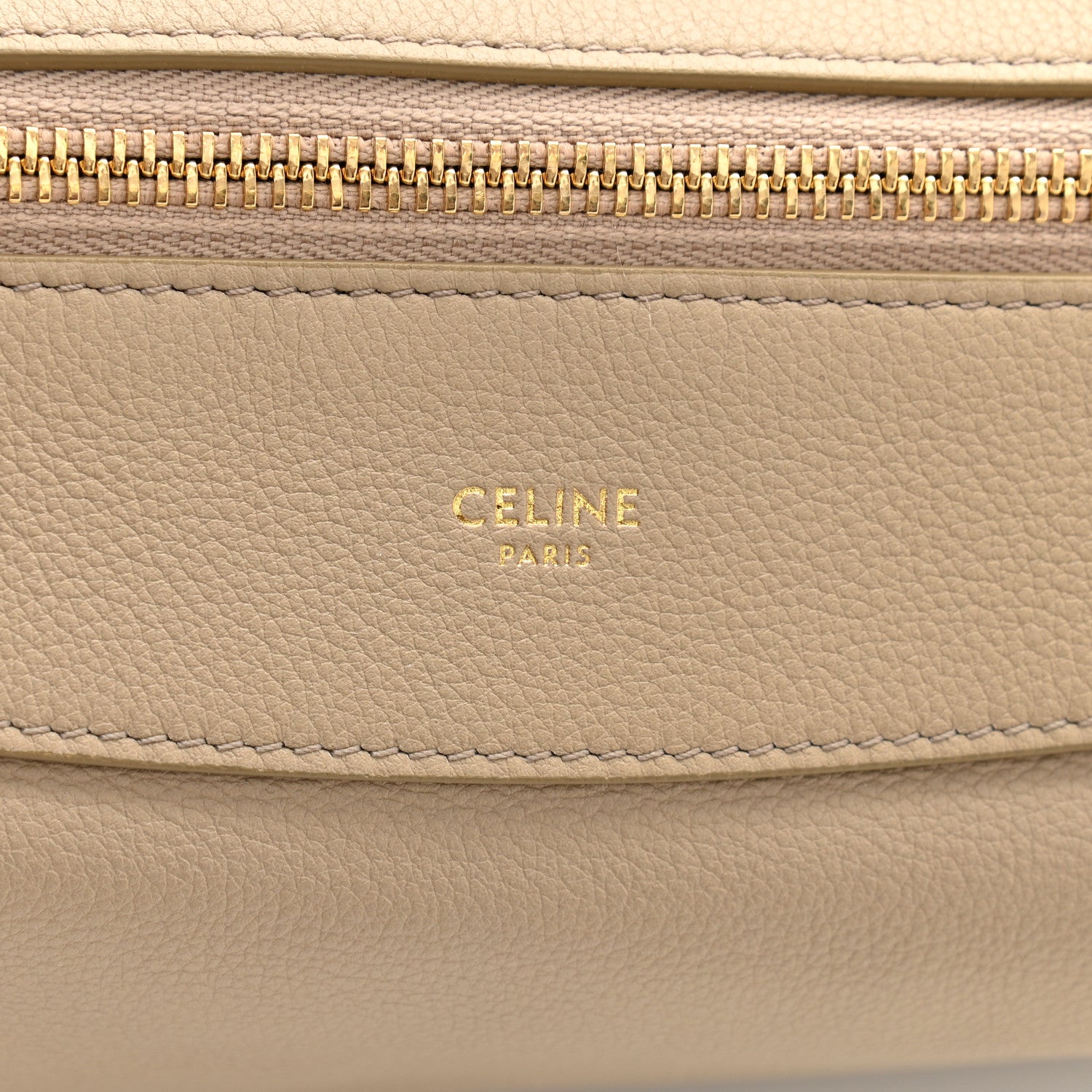 Celine Supple Calfskin Medium Romy Shoulder Bag Safari 6 of 10