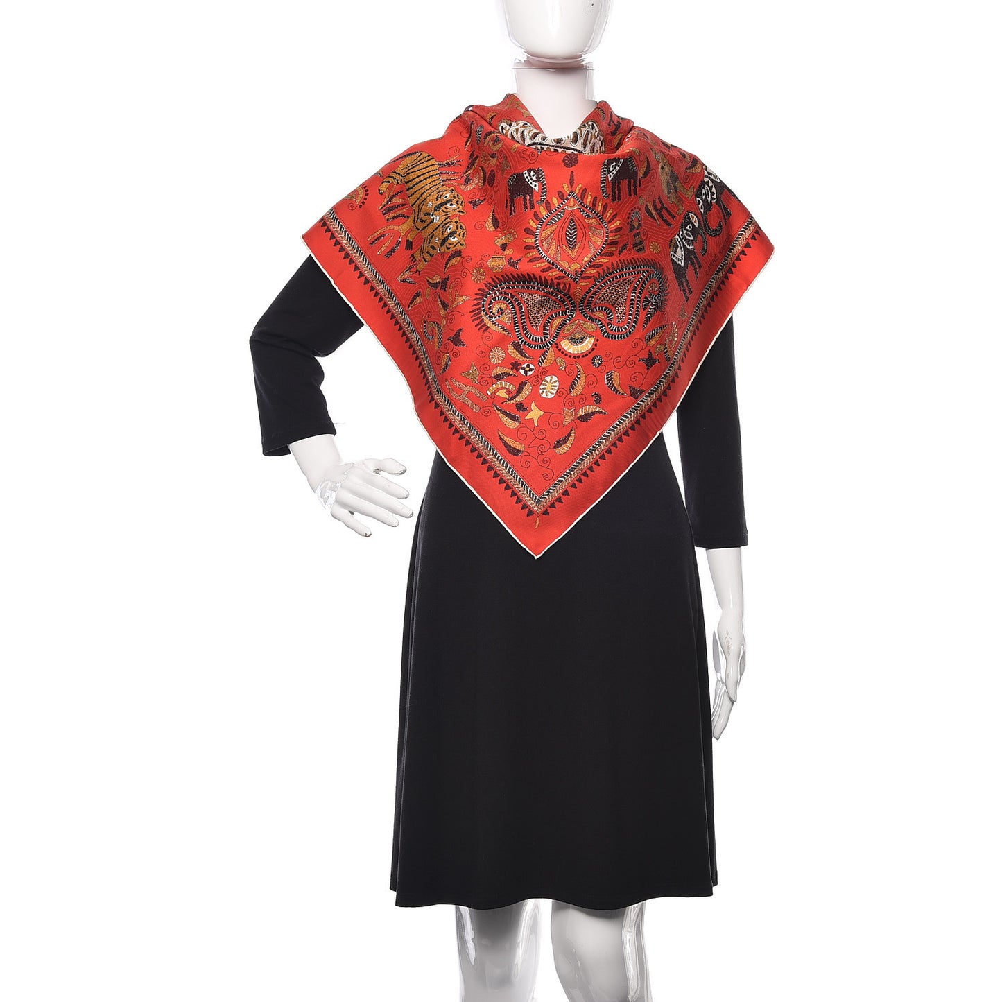 Silk Carre Kantha Scarf 90