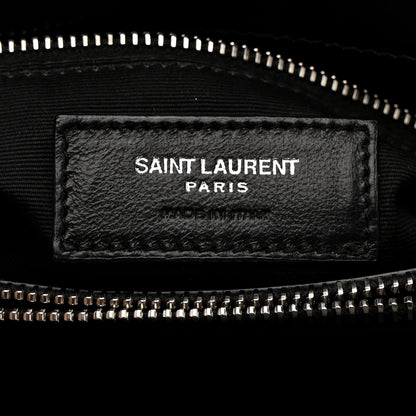 Saint Laurent Calfskin Y Quilted Monogram Medium Loulou Chain Satchel Black 7 of 17