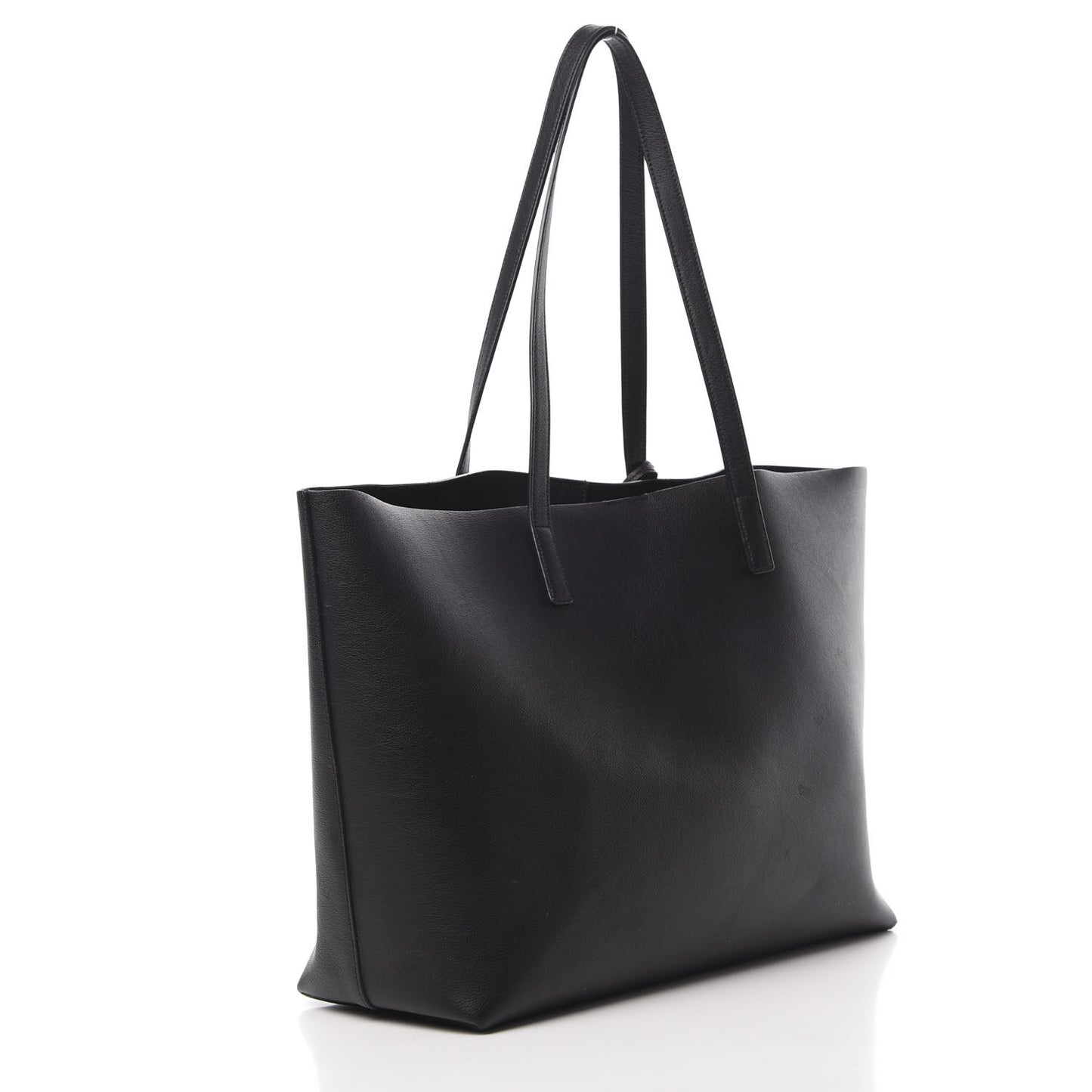 Calfskin Large Shopping Tote Black