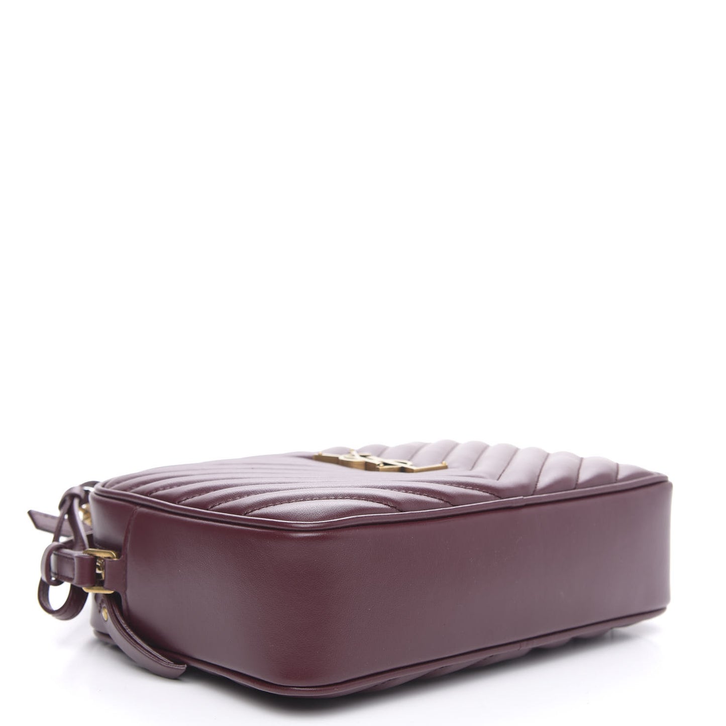 Calfskin Matelasse Monogram Lou Camera Bag Dark Legion Red