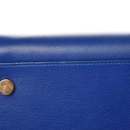 Saint Laurent Calfskin Small Monogram Cabas Blue Majorelle 8 of 11