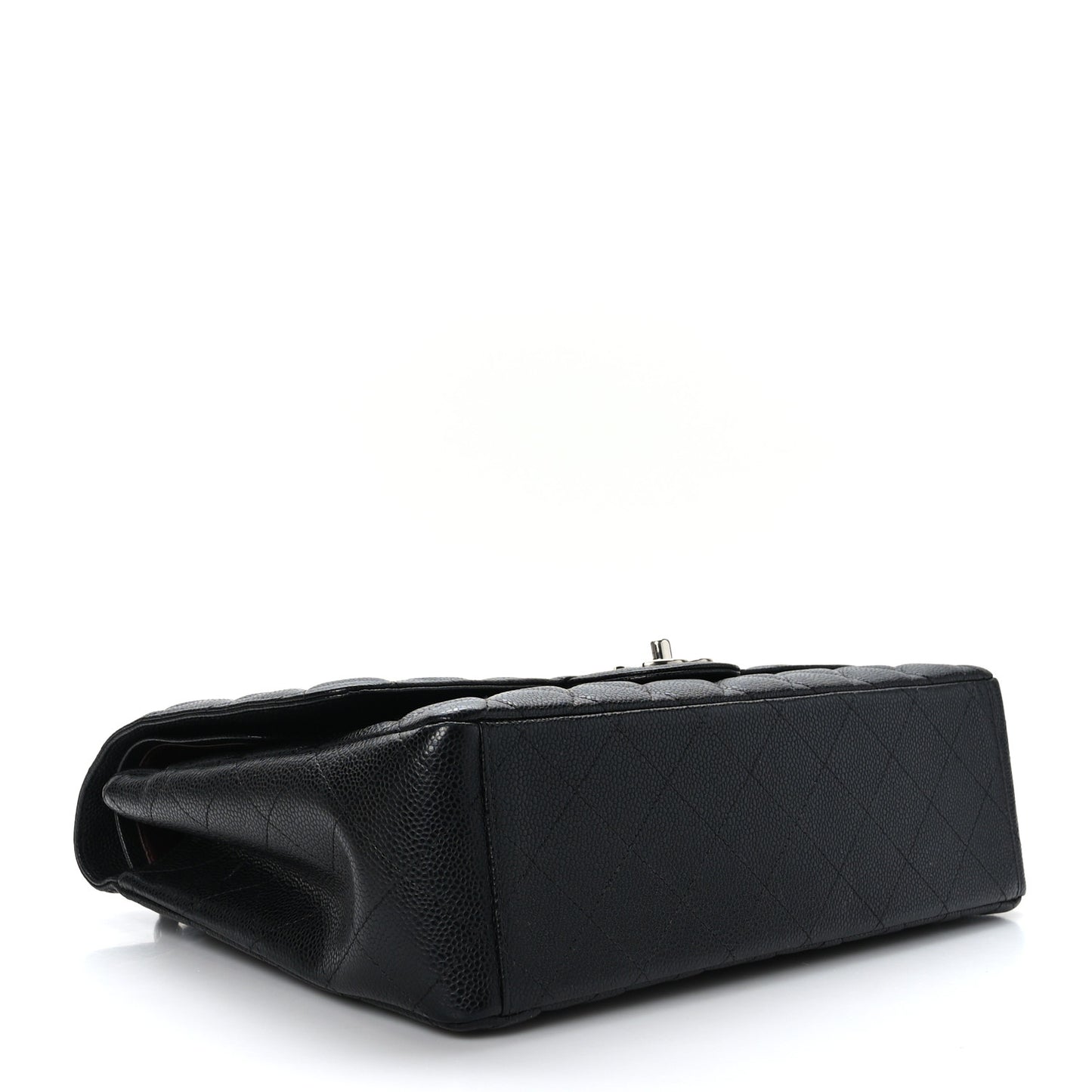 Caviar Quilted Maxi Double Flap Black