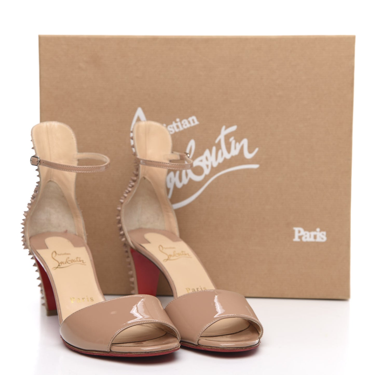 Patent Nappa Trezanita 70 Sandals 36 Nude