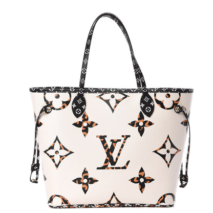 Louis Vuitton Monogram Giant Jungle Neverfull MM Ivory 3 of 10