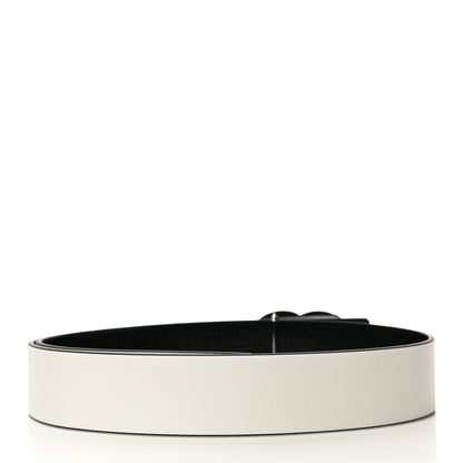 Chanel Patent Calfskin CC Reversible Belt 90 Black White 2 of 8