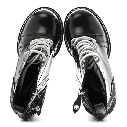Louis Vuitton Patent Calfskin Star Trail Ankle Boots 39 Black 2 of 12