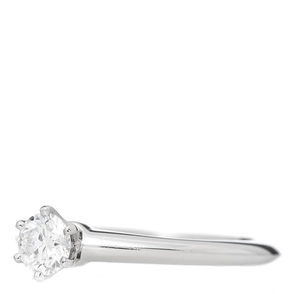 Tiffany Platinum Diamond .40ct Solitaire Engagement Ring 56 7.5 3 of 8