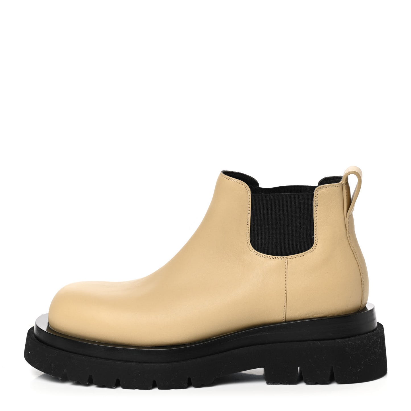 Calfskin The Lug Chelsea 55mm Cropped Boots 38.5 Cane Sugar