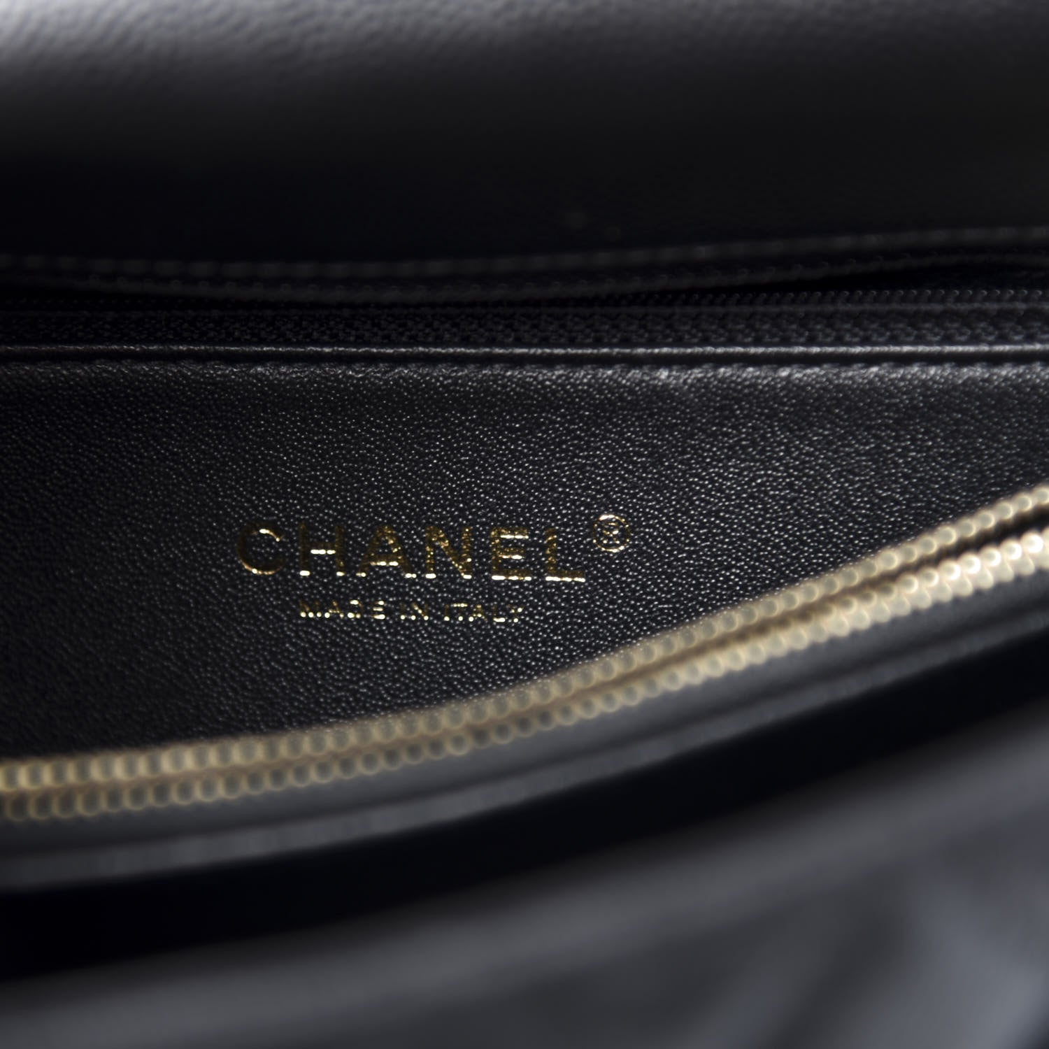 Chanel Caviar Elaphe Quilted Small Coco Handle Flap Black 8 of 10
